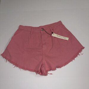 Mustard Seed Pink Shorts High Rise Large Cutoff NEW Summer Festival Boho Beach
